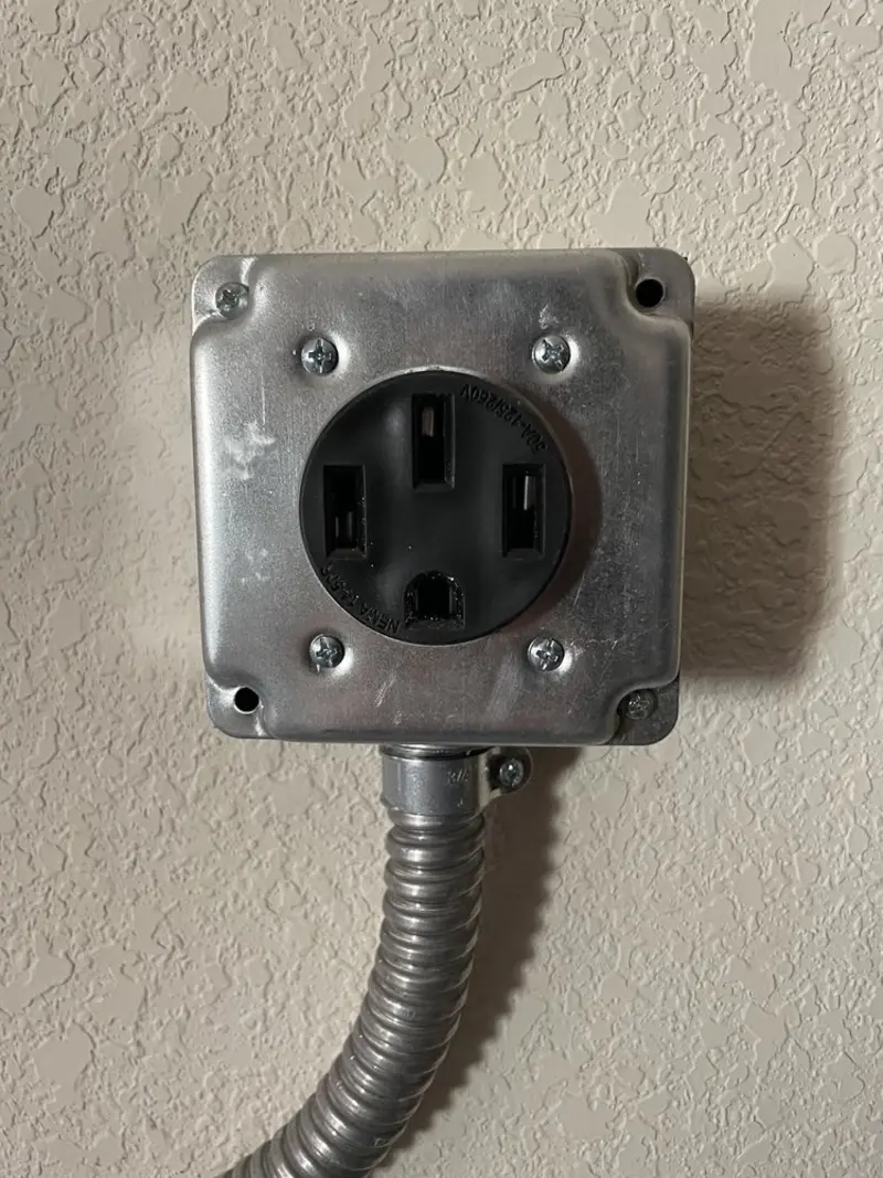 NEMA 14-50 outlet installed for Smart Home Electrical in Denver City